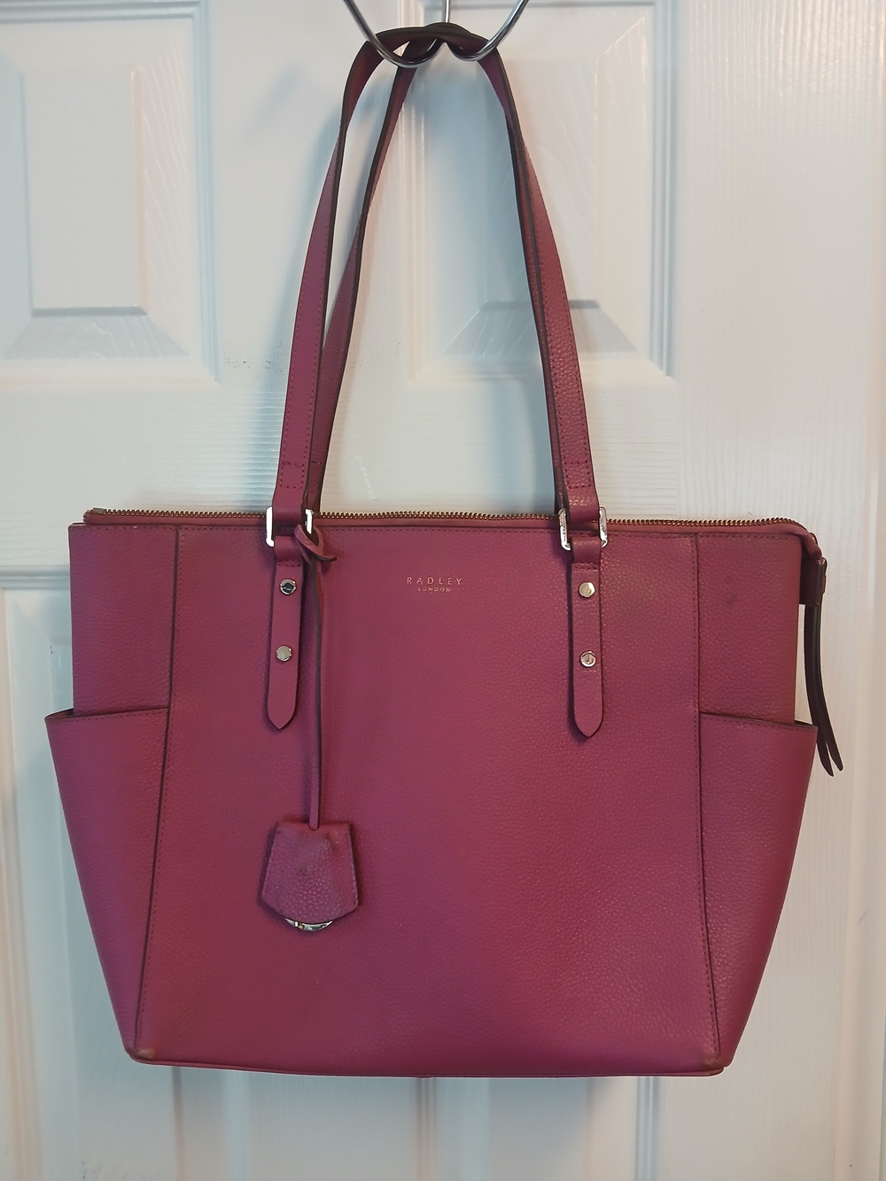 Radley London Plum Leather Tote Bag
